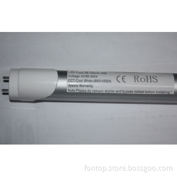 t8 led fluorescent tube 10W 60cm 700-900lm 3 years guarantee